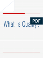 Presentation On Quality - A Guide For A Novice