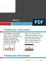 Hello: Tips and Tools For Creating and Presenting Wide Format Slides