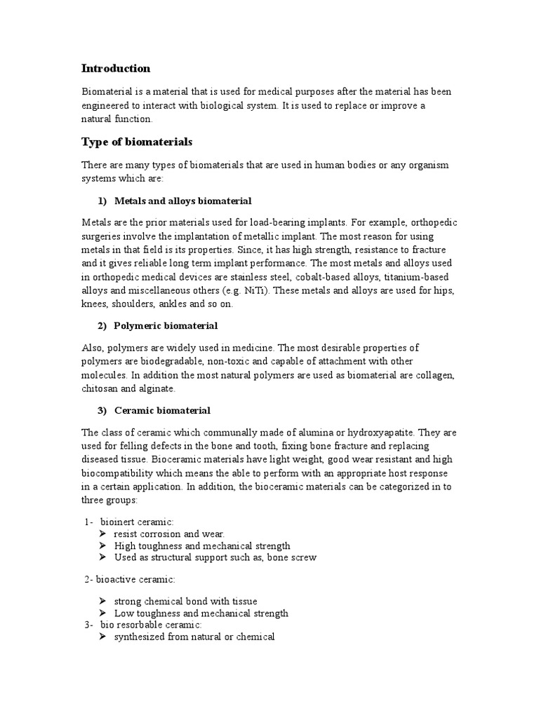 Bio Materials Bioceramic Biomaterial - 