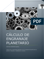 Cálculo Engranaje Planetario