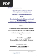 Download Benefit Realization Management_Research Paper by Kabir Ahmad SN35097156 doc pdf