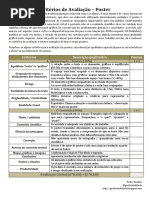 Poster - Critérios de Avaliação