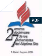 Daniel Gagnon - 27 Errores Doctrinales de Los Adventistas Del Séptimo Día