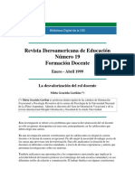 La Desvalorización Del Rol Docente