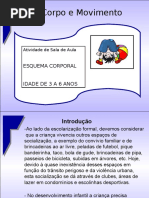 Corpo e movimento - Esquema Corporal -atividades.ppt