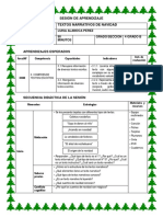 Sesión de Aprendizaje Diciembre