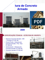 Estrutura de Concreto Armado: Especificações e Procedimentos