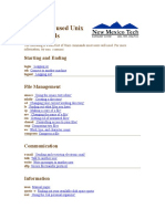 Commonly Used Unix Commands