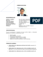 Curriculum Vitae Alex Aliaga