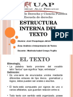 Estructura Interna Del Texto