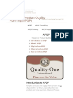 Advanced Product Quality Planning (APQP)