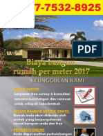 Biaya Bangun Rumah Per Meter 2017