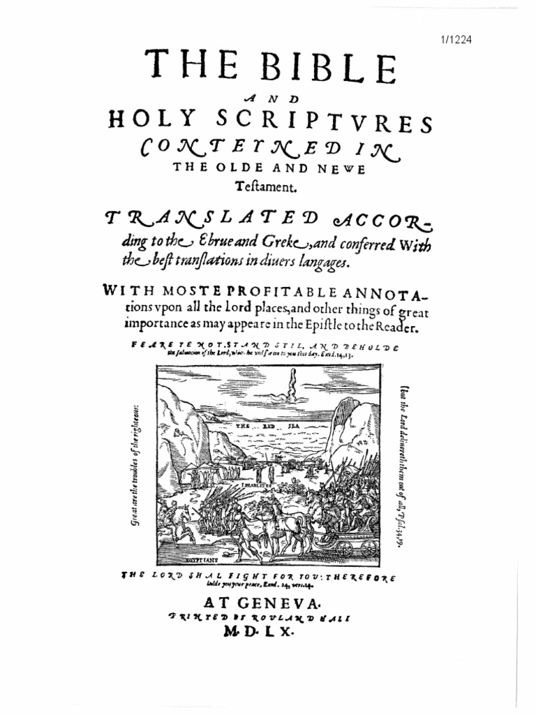 Geneva Bible1560 | PDF | Translations | Religious Texts