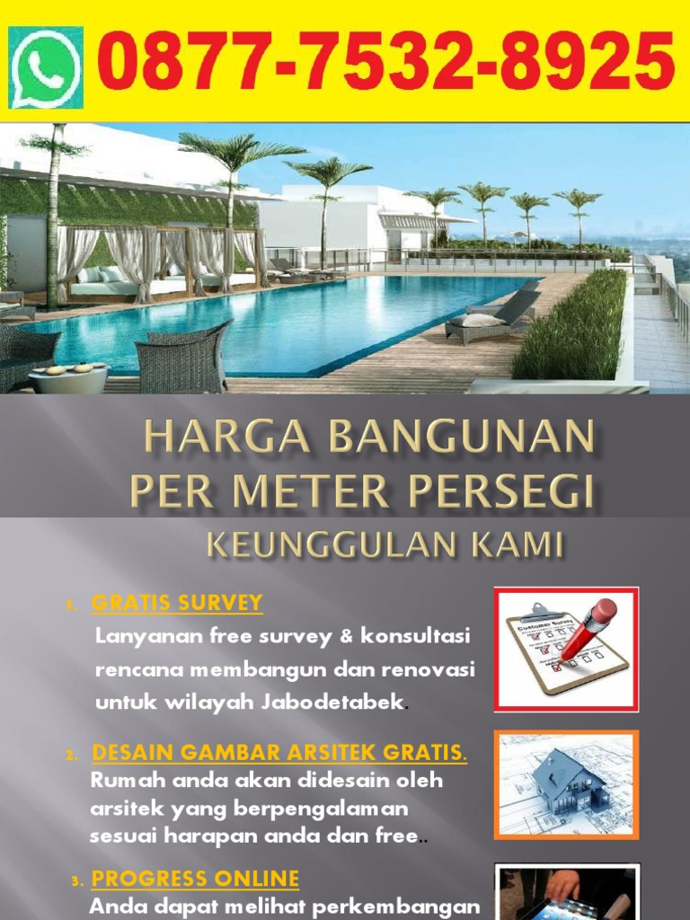 Harga Satuan Bangunan Per Meter Persegi Tahun 2021 Harga Satuan Bangunan Per Meter Persegi Tahun 2021