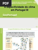 A Especificidade do clima  em Port. III  - 15-16