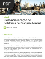E-book Dicas Para Redação de Relatórios de Pesquisa Mineral
