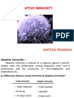 Adaptive Immunity: Mateen Irfansha