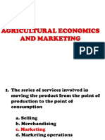 Agricultural Marketing System and Functions