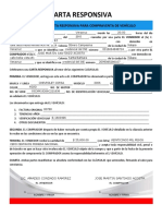 Carta Responsiva de Vehículo PDF