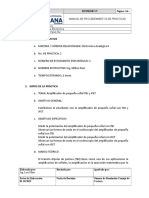 Procedimientos Practicas Electronica Analogica2