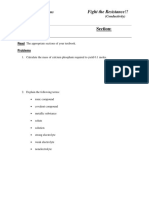 Conductivity Preparation Questions