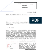 Reporte #2 - Curva de Calibración