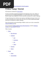 Python Numpy Tutorial