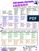 Final 2010 All Classes Schedule