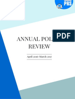 Annual Policy Review PRS 2016-17