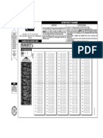 Sample Answer Sheet