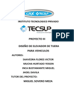 Proyecto III Elevador de Tijera