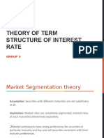 Theory of Term Structure of Interest Rate: Group 3