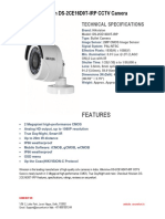 Specifications of Hikvision DS-2CE16D0T-IRP CCTV Camera