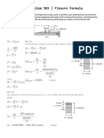 Solution To Problem 503 - Flexure Formula