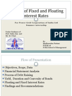 Analysis of Fixed and Floating Rates- PGCIL