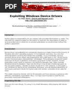 Exploiting Device Drivers