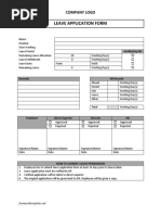 Annual Leave Application Form Template | PDF