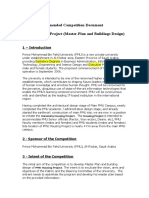 Amended Competition Document PMU Housing Project (Master-Plan and Buildings Design)