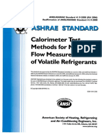 41.9 - 2000 (RA 2006) (Calorimeter Test Methods For Mass Flow Measurements of Volatile Refrigerants)