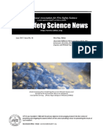 Fire Safety Science News No 41 - June, 2017