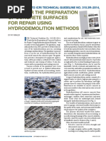 Guide For The Preparation of Concrete Surfaces For Repair Using Hydrodemolition Methods