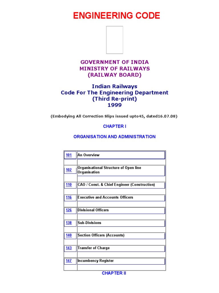 Indian Railways Engineering Code | PDF | Payments | Cheque
