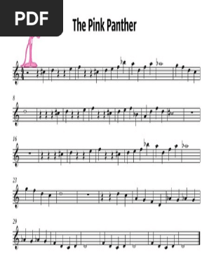 Pink panther 2024 easy piano