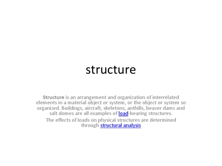 Understanding Structural Organization | PDF