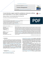 A Novel Decision Support Model For Satisfactory Restaurants Utilizing Social Information: A Case Study of