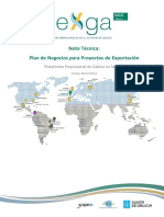 Nota Tecnica Plan de Negocios para Proyectos de Exportación