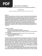 AGENT ABOVE,	ATOM BELOW How	agents	causally emerge from their underlying	microphysics by Erik P. Hoel Dep. of Biological	Sciences, Columbia University,	New York, NY,	USA