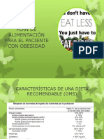 Dieta para obesidad: restricción energética y cambios en proporción de nutrientes