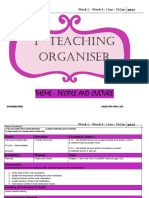 1 Teaching Organiser: Theme: People and Culture