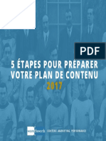 5 étapes pour préparer votre plan de contenu 2017